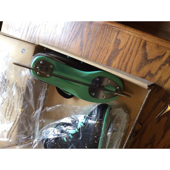 Lake Placid Everest Women's Ice Skate Black/Mint 7 - Picture 7 of 12